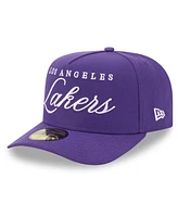 New Era Men's Purple Los Angeles Lakers 2025 Nba Draft A-Frame 59FIFTY Fitted Hat
