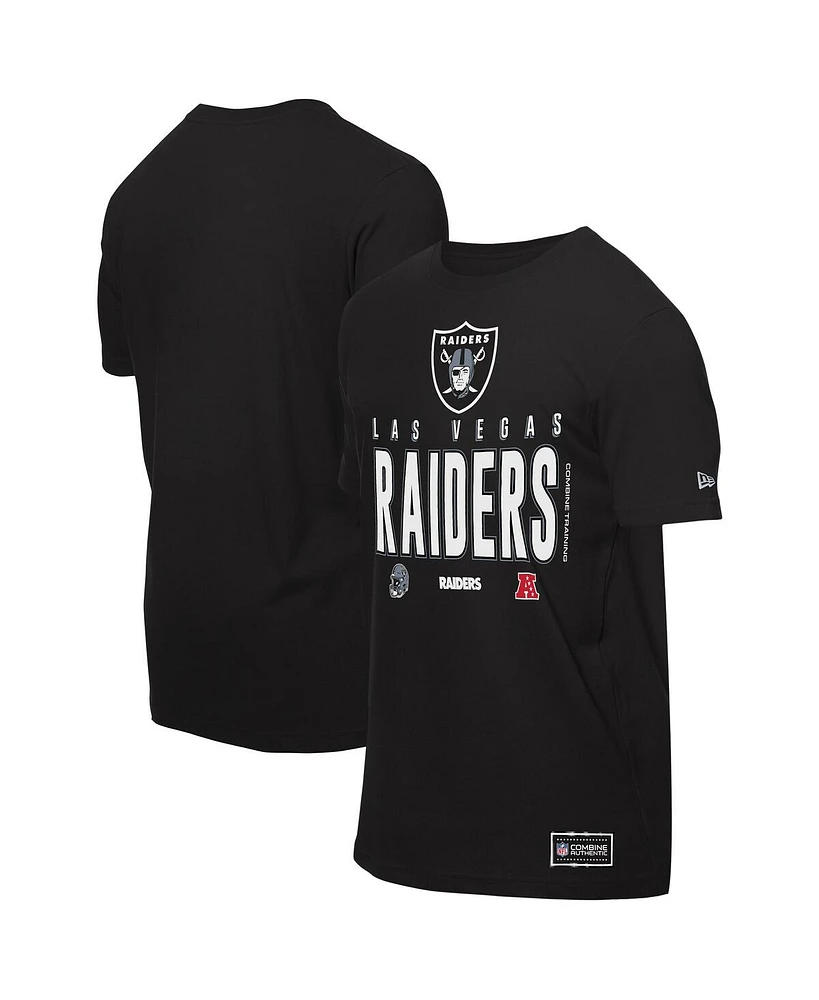 New Era Men's Black Las Vegas Raiders 2025 Nfl Training Camp T-Shirt