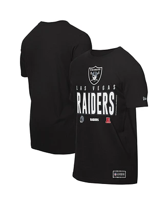 New Era Men's Black Las Vegas Raiders 2025 Nfl Training Camp T-Shirt