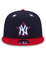New Era Men's Navy/Red New York Yankees 2025 Mlb All-Star Game Workout Side Patch 9FIFTY Snapback Hat