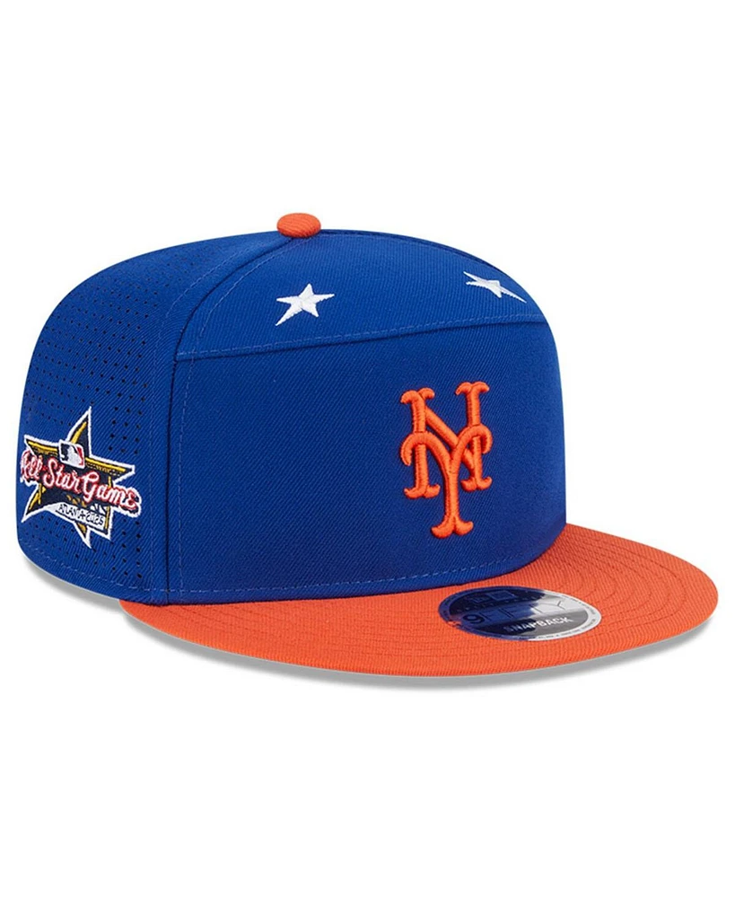 New Era Men's Royal/Orange New York Mets 2025 Mlb All-Star Game Side Patch 9FIFTY Snapback Hat