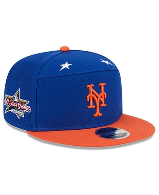 New Era Men's Royal/Orange New York Mets 2025 Mlb All-Star Game Side Patch 9FIFTY Snapback Hat