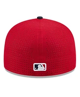 New Era Men's Red/Navy Cleveland Guardians 2025 Mlb All-Star Game Side Patch 59FIFTY Fitted Hat
