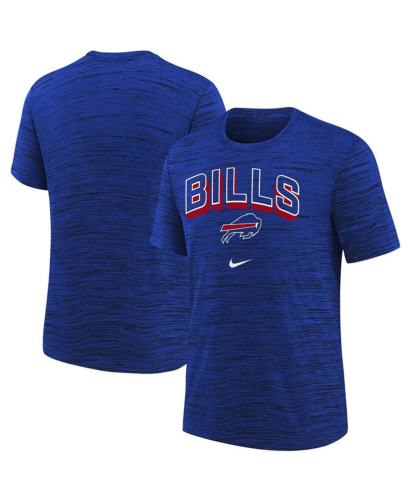 Nike Big Boys and Girls Royal Buffalo Bills Sideline Velocity Performance T-Shirt