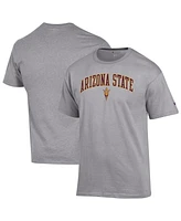 Champion Men's Heather Gray Arizona State Sun Devils Arch Over Logo T-Shirt