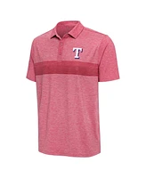 Antigua Men's Heather Red Texas Rangers Dashing Polo Shirt