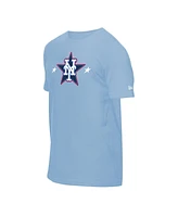 New Era Men's Light Blue York Mets 2025 Mlb All-Star Game Workout T-Shirt