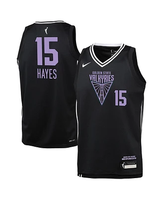 Nike Big Boys and Girls Tiffany Hayes Eclipse Black Golden State Valkyries Explorer Edition Player Jersey
