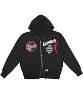 Round21 Men's and Women's Black Indiana Fever Double-Zip Hoodie