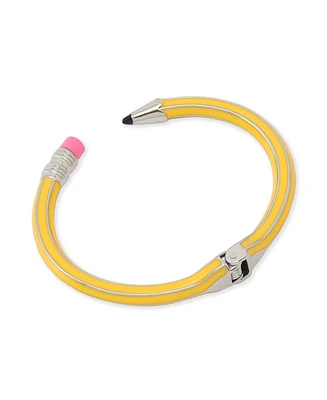 Betsey Johnson Yellow Straight Pencil Cuff Bracelet