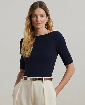 Lauren Ralph Stretch Boatneck Top