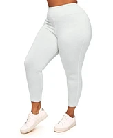 Adore Me Plus Haley High-waist Heather Fleece 7/8 Legging
