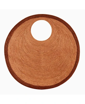 Solo Walnut Jute Bag In Brown