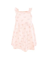Hudson Baby Girls Cotton Dresses, Soft Butterfly Floral