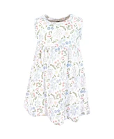 Hudson Baby Girls Cotton Dress and Cardigan Set