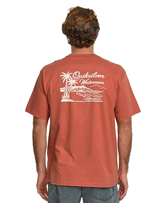 Quiksilver Waterman Men's Island Man Screen T-Shirt