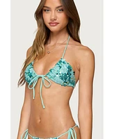 Edikted Women's Mirabella Sequin Bikini Top