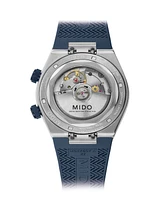Mido Unisex Multifort 8 Blue Rubber Swiss Automatic Watch, 40mm
