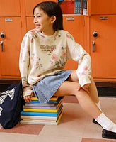 abercrombie kids Girls Floral Crewneck Sweatshirt