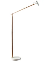 Adesso Crane Led Spotlight Swing Arm Floor Lamp