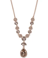 Givenchy Multi-Crystal Y-Neck Necklace