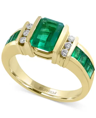 Effy Sapphire (2-1/4 ct. t.w.) and Diamond (1/6 Ring 14k Gold (Also Available Emerald)