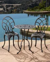 Dakara 3-Pc. Copper-Finish Aluminum Bistro Set