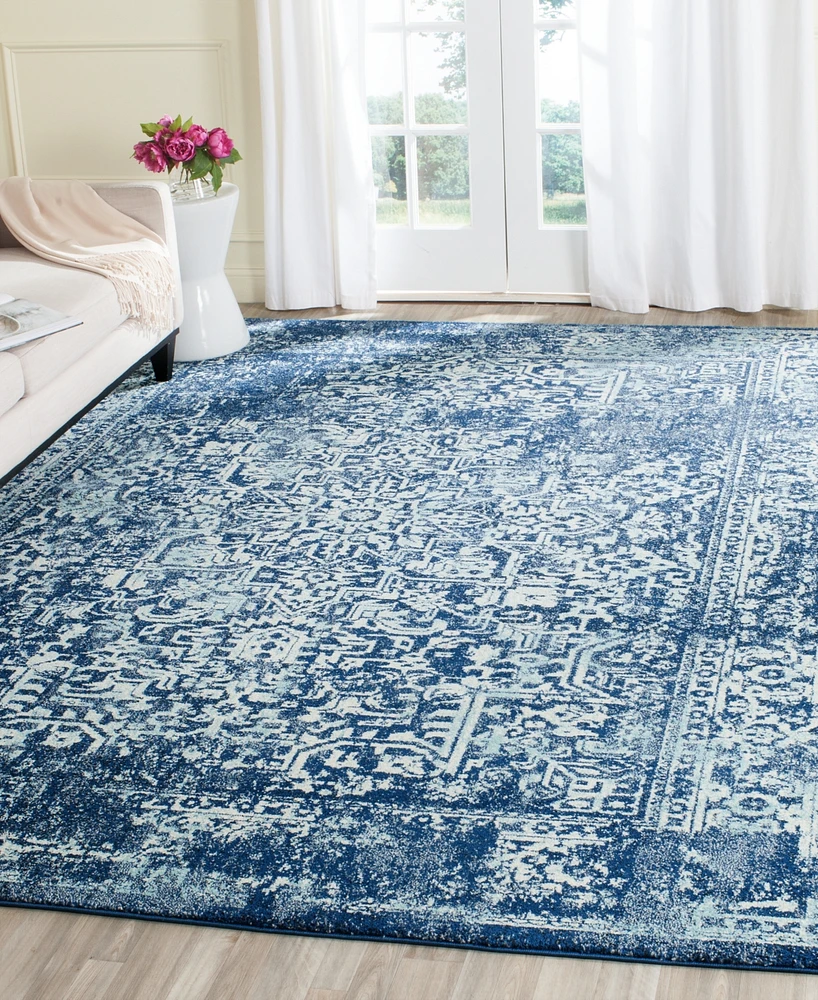 Safavieh Evoke EVK256A Navy/Ivory 8' x 10' Area Rug