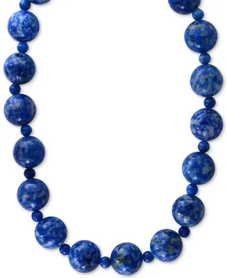 Effy Lapis Lazuli (4 & 12mm) Beaded Collar Necklace in 14k Gold