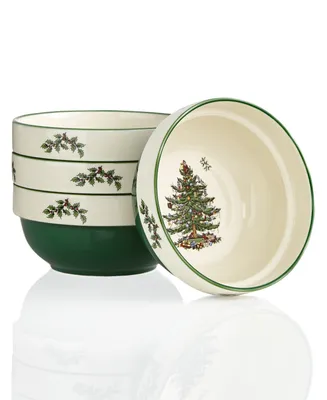 Spode Christmas Tree Stacking Bowls, Set of 4