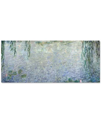 'Waterlillies Morning Ii' by Claude Monet 14" x 32" Canvas Print