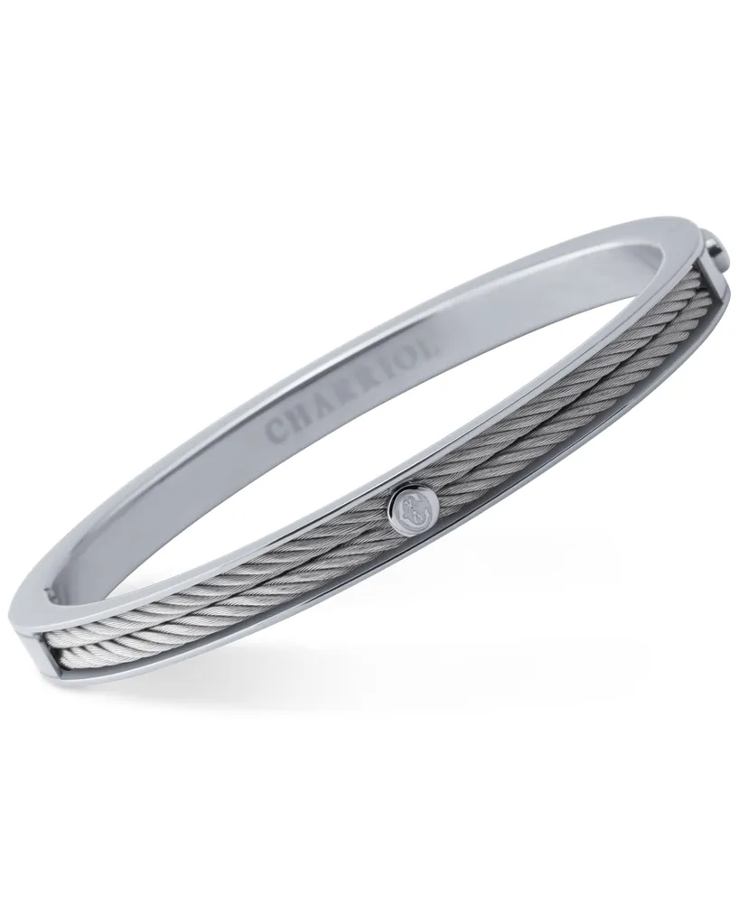 Charriol Women's Forever Stainless Steel Cable Bangle Bracelet