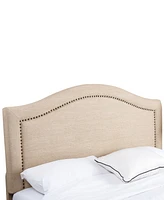 Joana King/California King Nailhead Trim Linen Headboard