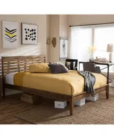 Sherlon Modern Queen Slatted Platform Bed