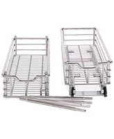 Household Essentials Chrome Glidez Narrow 7-inch Sliding Organizer