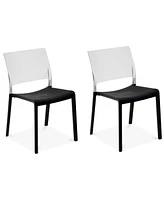 Fiona Set of 2 Translucent Indoor/Outdoor Chairs