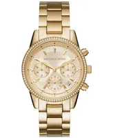 Michael Kors Women's Chronograph Ritz Stainless Steel Bracelet Watch 37mm MK6428/MK6357/MK6356