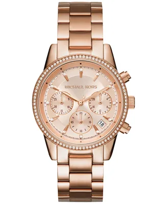 Michael Kors Women's Chronograph Ritz Stainless Steel Bracelet Watch 37mm MK6428/MK6357/MK6356