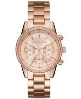 Michael Kors Women's Chronograph Ritz Stainless Steel Bracelet Watch 37mm MK6428/MK6357/MK6356