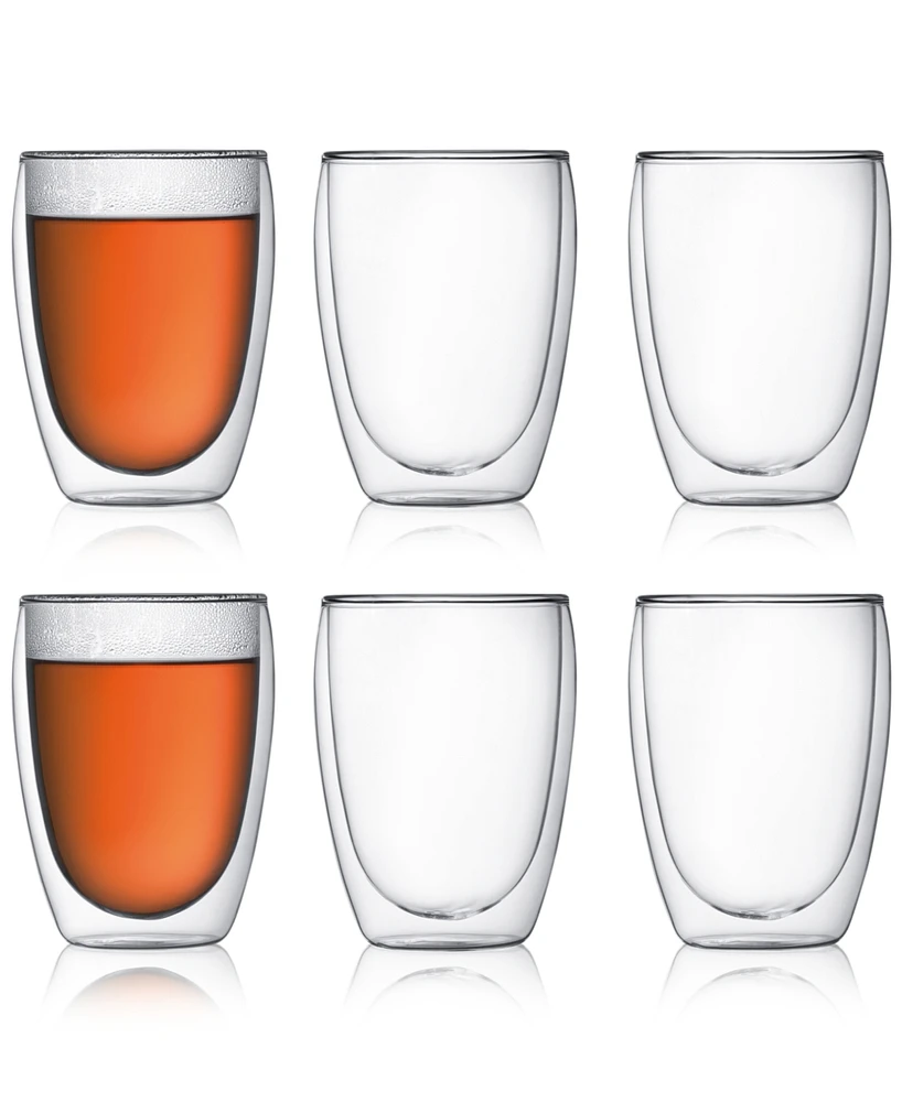 Bodum Pavina Double Wall Glasses, 12 Oz. 6 Piece Set