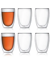 Bodum Pavina Double Wall Glasses, 12 Oz. 6 Piece Set