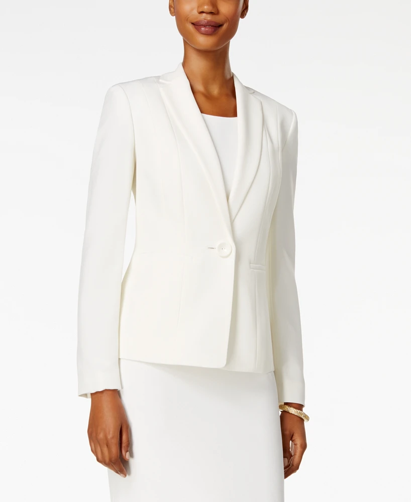 2-Button Crepe Jacket