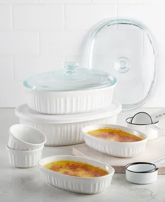 Corningware French White 10 Piece Bakeware Set, Created for Macy's