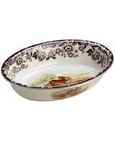 Spode "Woodland" Rabbit Oval Rim Dish