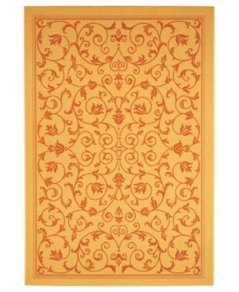 Safavieh Rugs Courtyard Indoor Outdoor Cy2098 3201 Beige Orange