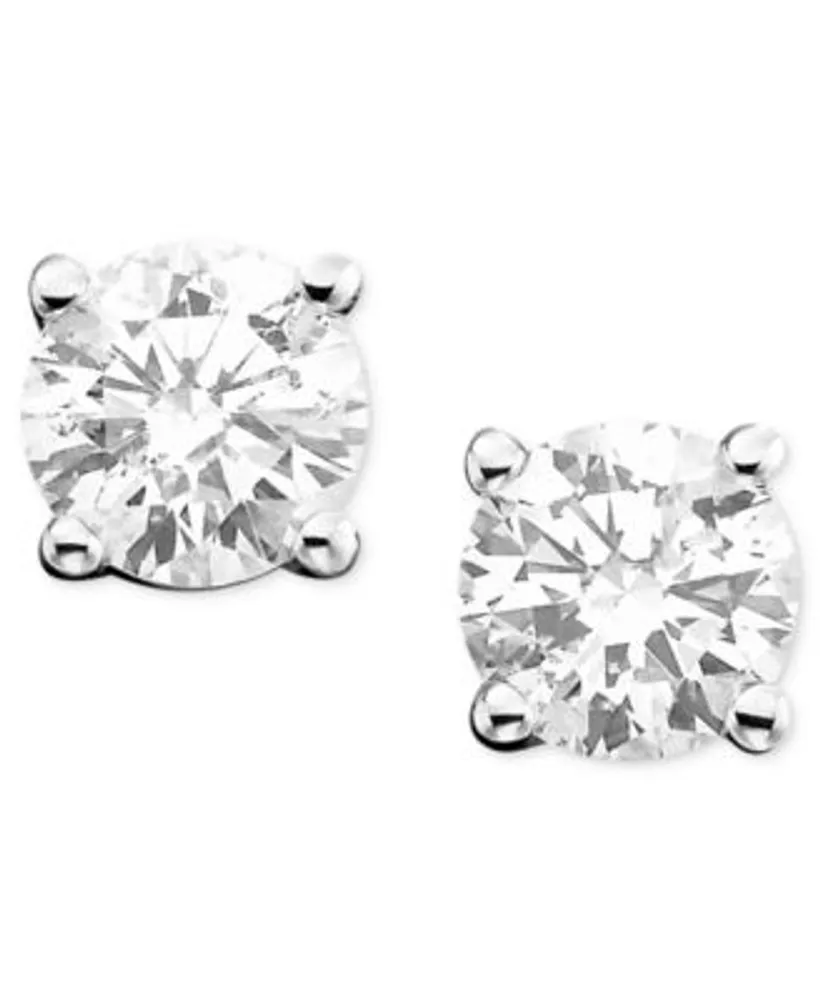 Diamond Stud Earrings 1 4 2 Ct. T.W. In 14k White Yellow Or Rose Gold