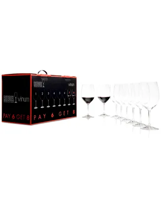 Riedel Vinum Cabernet/Sauvignon Wine Glasses, Buy 6 Get 8
