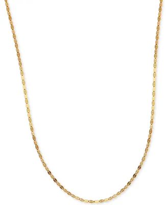 18" Polished Fancy Link Chain Necklace (1-3/8mm) 14k Gold