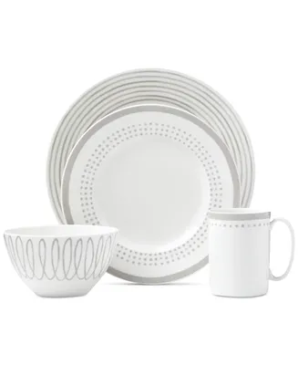 kate spade new york Charlotte Street East Grey Collection 4-Piece Place Setting