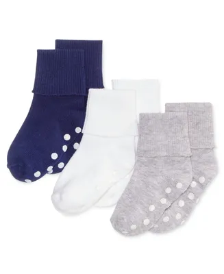First Impressions Baby Boys Cuffed Low Cut Socks, Pack of 3, Created for Macy's